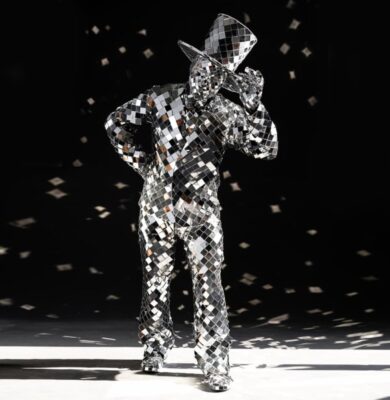 Tükörember mirror man Tükörember látvány rendezvényekre
