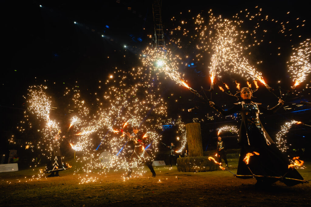 szikrashow az MVM dome színpadán